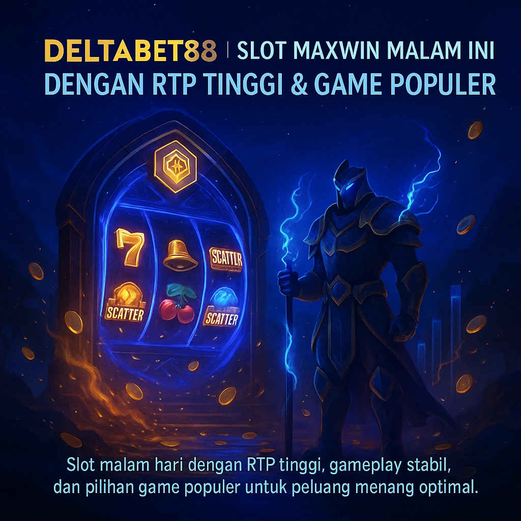DELTABET88 | Slot Maxwin Malam Ini dengan RTP Tinggi & Game Populer image 1